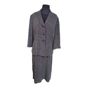 Dani and Nicole Women's Black & Gray Dress Suit